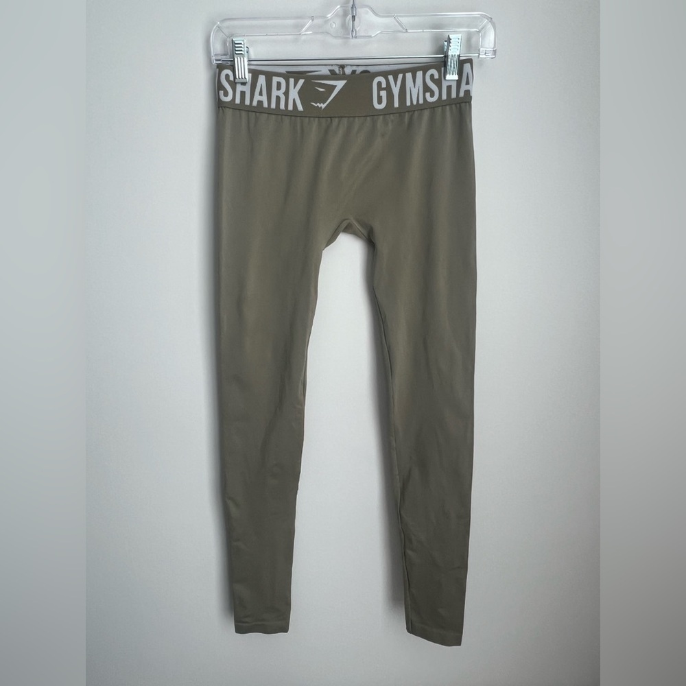 Gymshark Khaki/Olive Green Ankle Leggings XS